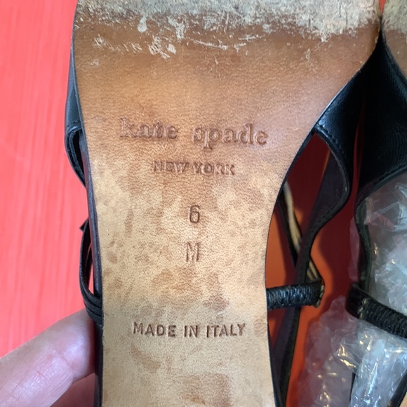 Kate Spade pointy toe black heels size 6 - Picture 5 of 10